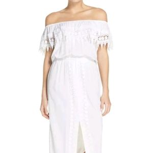 LA BLANCA Costa Brava Midi Cover Up DRESS Sz Small